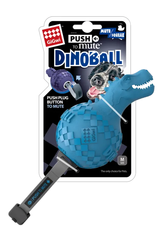 دوغ مان لعبة الديناصور مع صوت عند الضغط باللون الأزرق قياس 15 سم