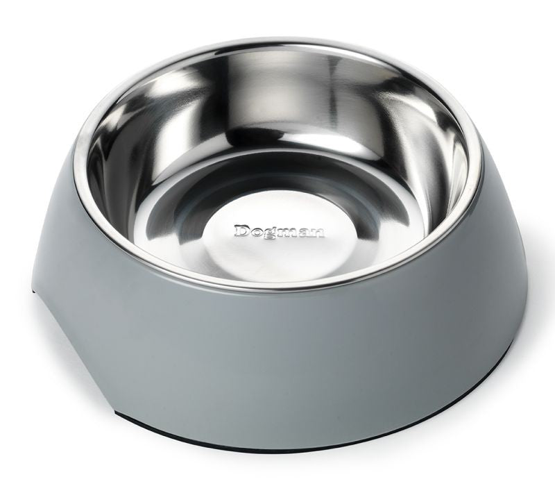 Dogman-Food bowl Alba -M - Gray