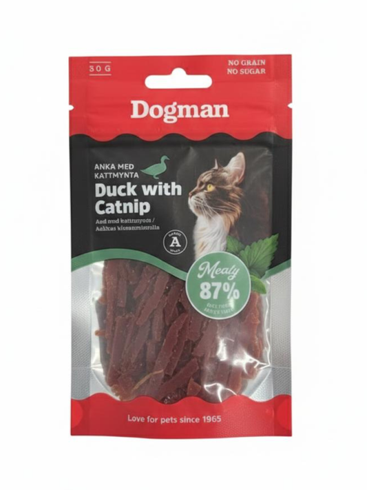 مكافأت دوغ مان شرائح البط المجففة والنعناع حجم العبوة 30 جم