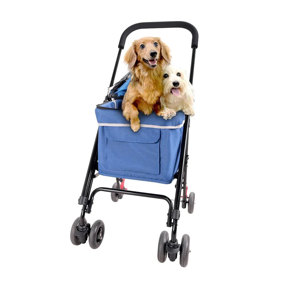 Ibiyaya-Astro Go Lite Pet Stroller Grungy Blue