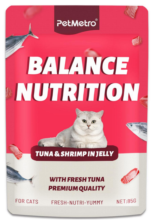 Pet Metro - Flavor Tuna&Shrimp JELLY IN POUCH 85g