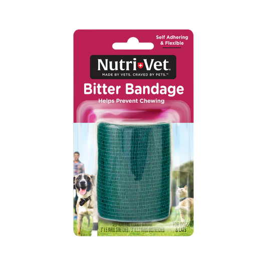 Nutri-vet 3 inch Bitter Bandage ( 5 x 7.6 x 5CM 2.4 Ounces )