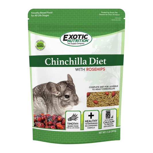 Exotic - Chinchilla Diet with Rose Hips 2 lb (907 g)
