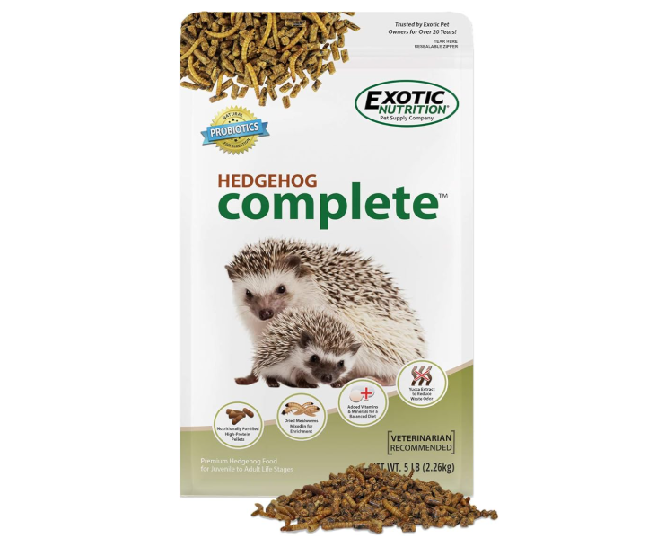 إكزوتيك - وجبة طعام جاف متكاملة للقنافذ (2.27 كجم)