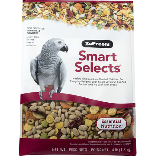 Zupreem -  Smart Selects Parrots & Conures 4lb
