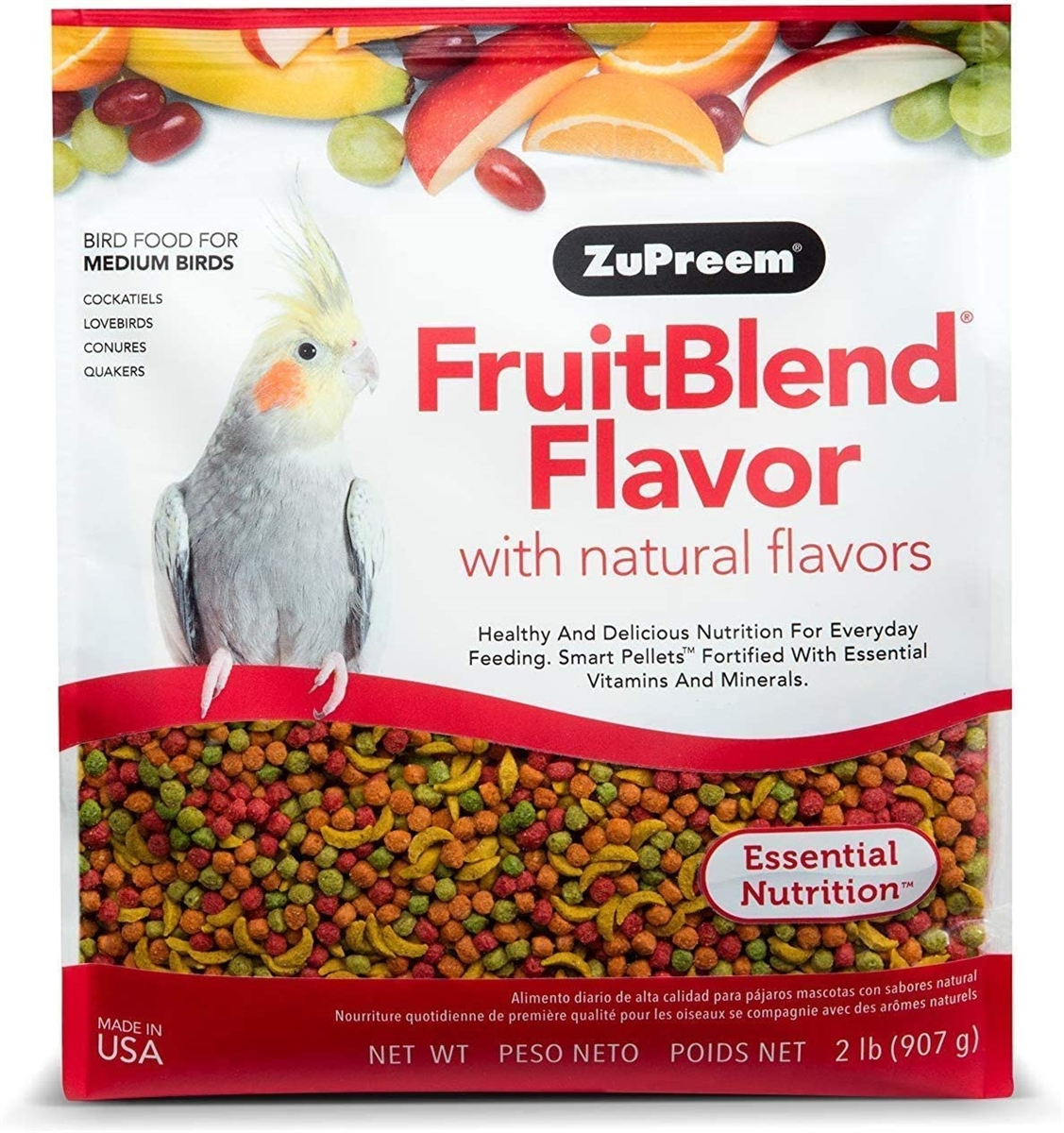 Zupreem -  FruitBlend Flavor for Medium Size Birds 2lb (0.91kg)