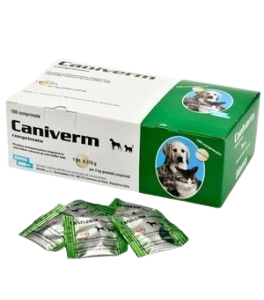  دواء كانيفيرم أقراص للتخلص من الديدان للقطط والكلاب 100 حبة 0.7 جرام 