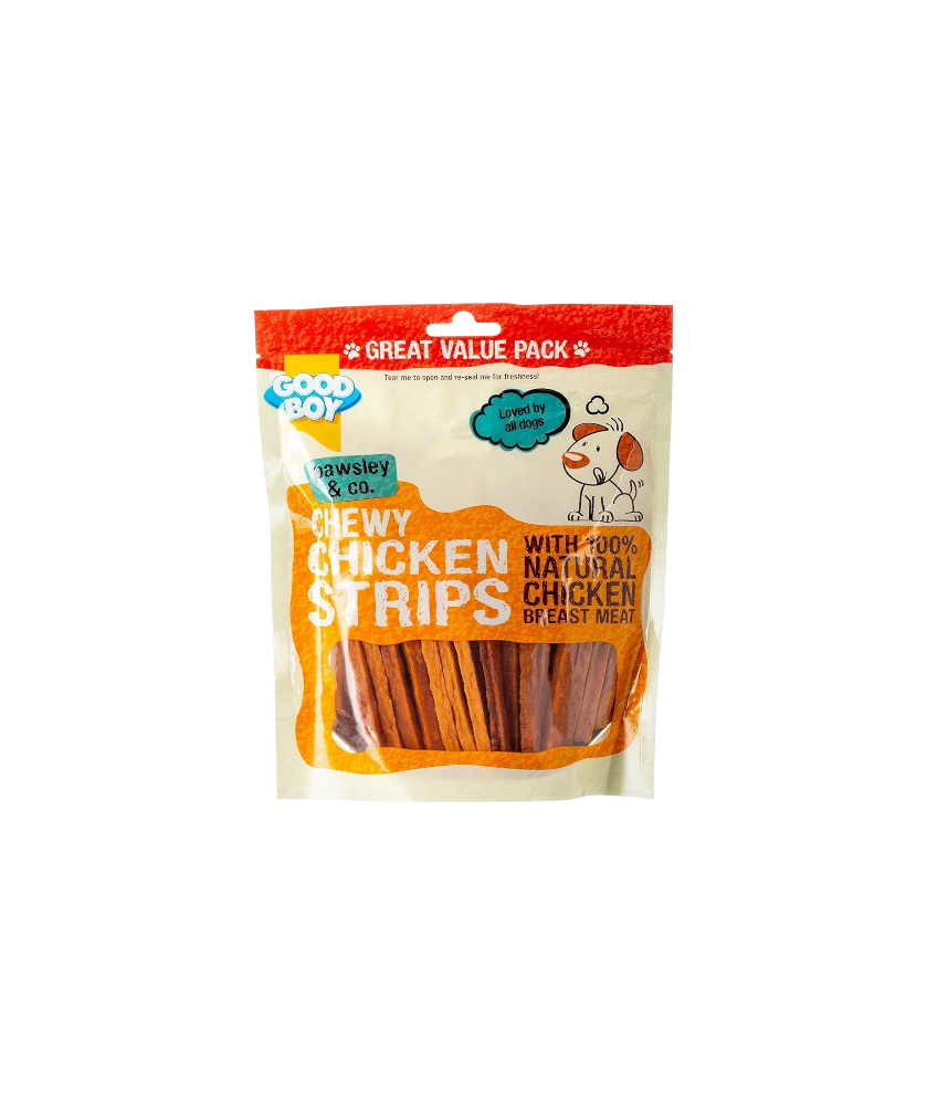 شرائح دجاج جود بوي مطاطية عبوة اقتصادية حجم ٣٥٠ جم