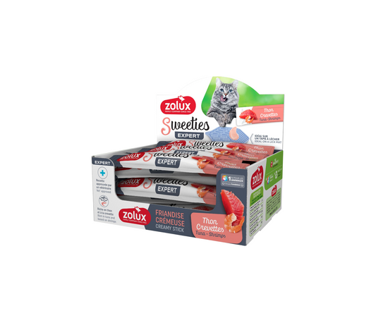 مكفأت زولكس علي شكل اعواد للقطط بنكهة الجمبري حجم العبوة 14 جم