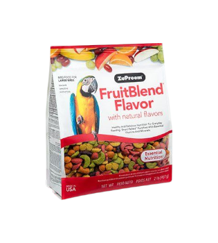طعام زوبريم للببغاوات الكبيرة بنكهة مزيج الفواكة حجم العبوة 3.5 رطل (1.59 كجم)