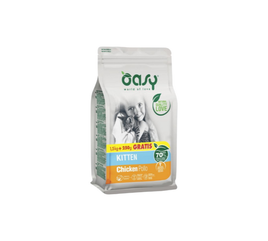 Oasy Cat Chicken Dry Food for Kittens 1.75kg