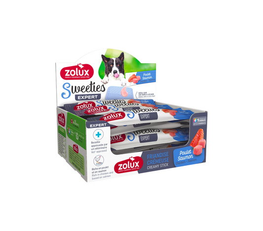 Zolux  -  Sweeties Creamy Stick For Dog - Chicken Salmon  14gm