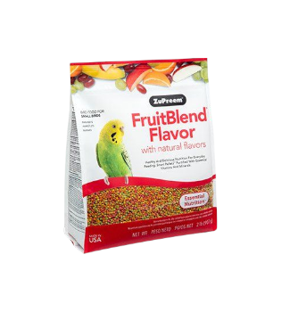 طعام زوبريم للطيور الصغيرة بنكهة مزيج الفواكة حجم العبوة 2 رطل (0.91 كجم)