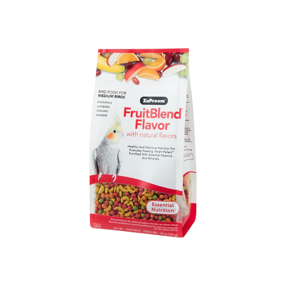 Zupreem -  FruitBlend Flavor for Medium Birds 14Oz (397g)