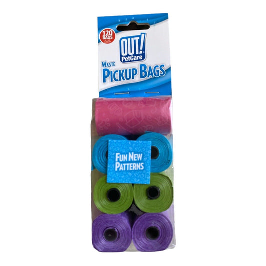 OUT! Fashion print Pick-Up Bags 120 rolls - Manna Pro