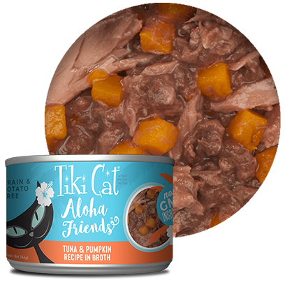 TikiCat Aloha Friends Tuna & Pumpkin Cat wet Food,85gm