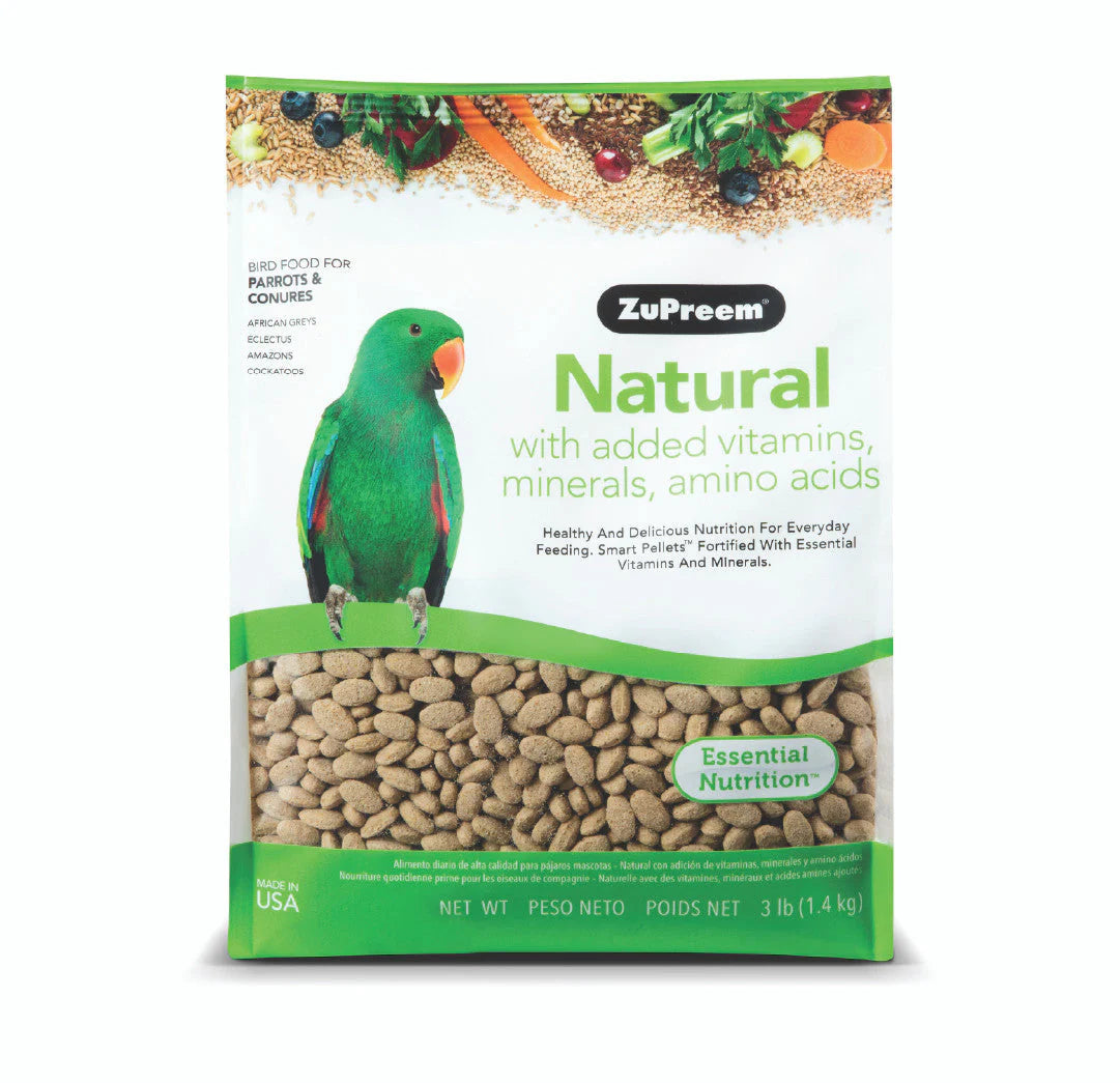 Zupreem -  Natural Avian Diet Parrots & Conures 3lb (1.36kg)