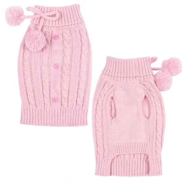 East Side Collection Cable Sweater - Pink - different sizes