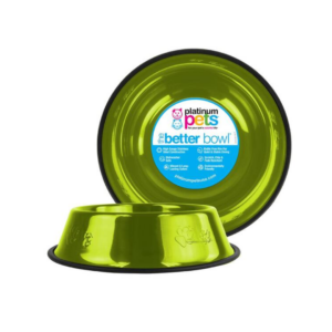 Platinum Pets- Bowl, Embossed Non-tip in different sizes, Corona Lime