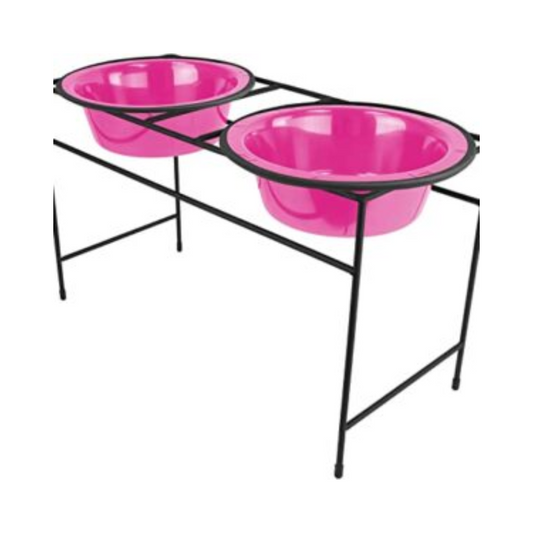 Platinum Pets Diner, Modern Double, Xs, Bubble Gum Pink