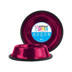Platinum Pets-Bowl, Wide Rimmed in different sizes, Raspberry Pop