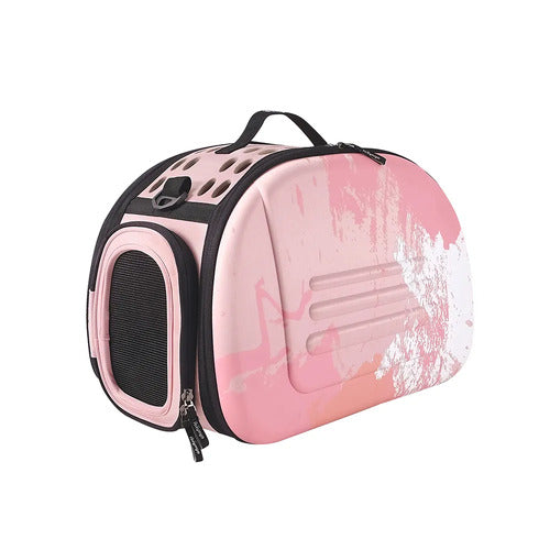 Ibiyaya-Collapsible Traveling Shoulder Carrier - 46*30*32 cm - Pink Sunset