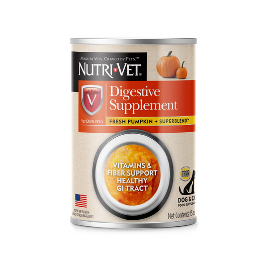 Nutri-Vet Digestive Support Pumpkin Supplements  425g Dog/cat