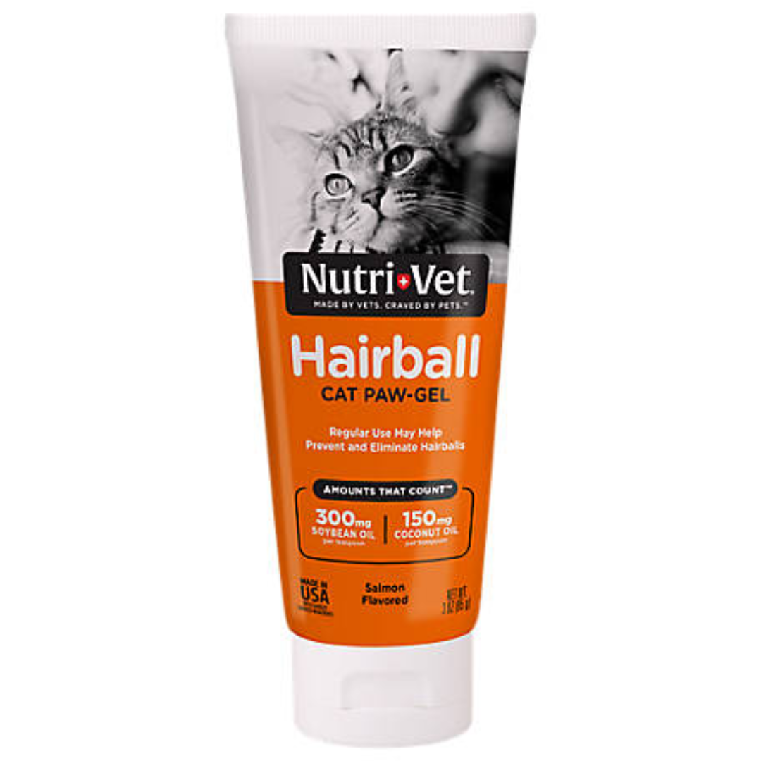 Nutri-vet Hairball Paw Gel For Cats (89ml) - Salmon.