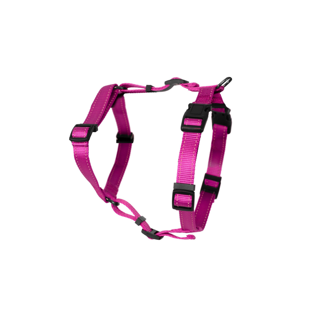 Dogman H-harness Iris pink