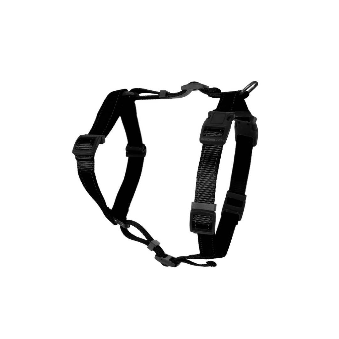 Dogman H-harness Iris black 20mm