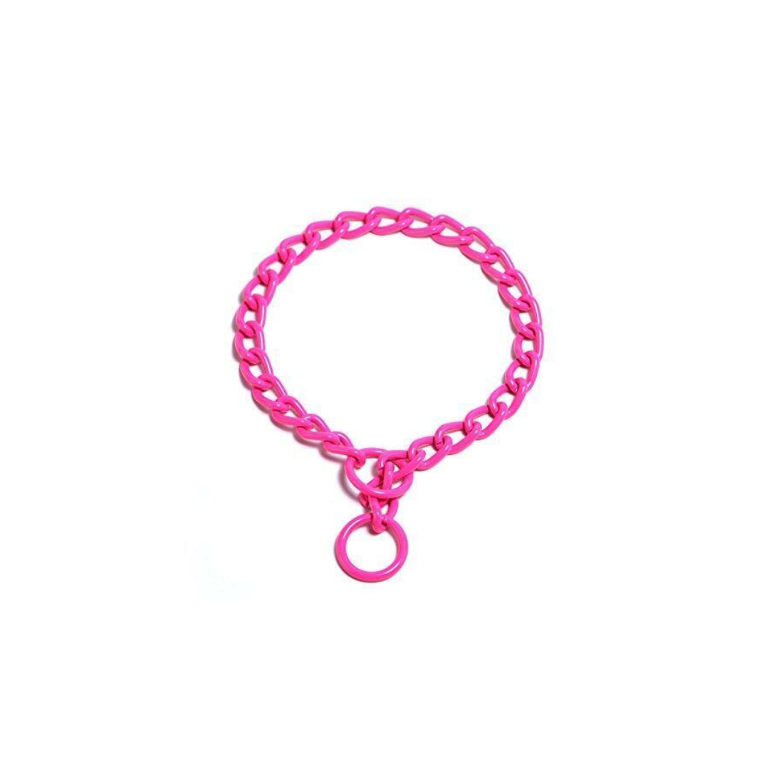 Platinum Pets-Collar, Chain Training, 3M18, Bubble Gum Pink