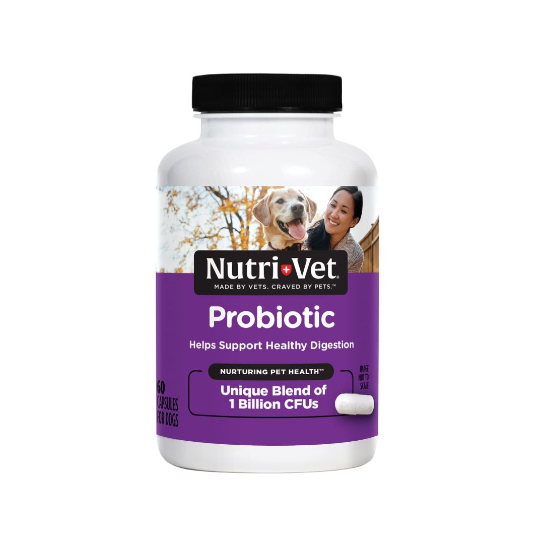 Nutri-vet Probiotics For Dogs - 60Capsules.
