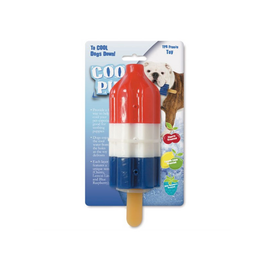 PetEdge-Cool Pup Cooling Dog Toy - Rocket Pop - Large