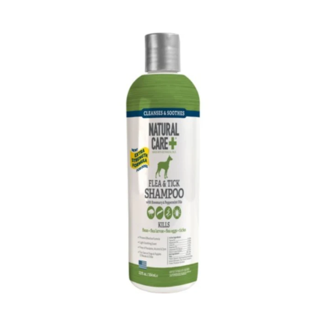 Natural Care Flea & Tick Shampoo for dogs - 12oz (355ml) Manna Pro