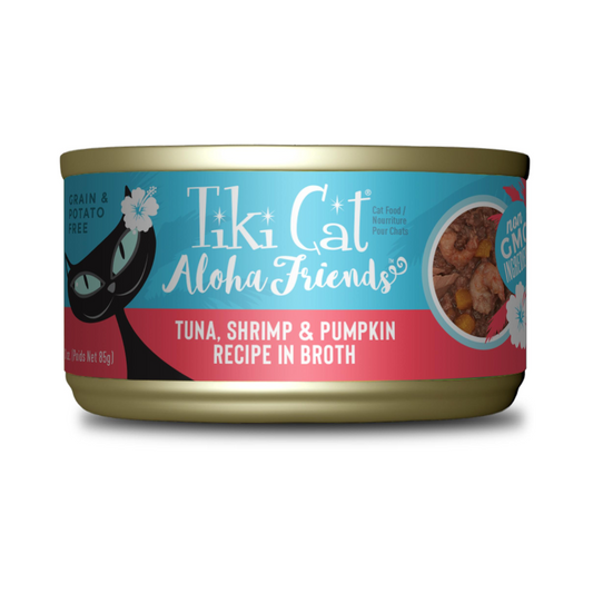 TikiCat Aloha Friends Tuna & Shrimp Cat wet Food,85gm