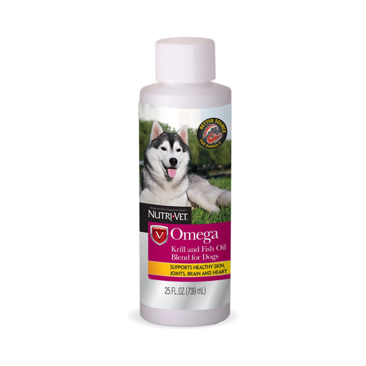 Nutri-vet Omega Krill And Fish Oil Blend for Dogs 8.oz(237ml).