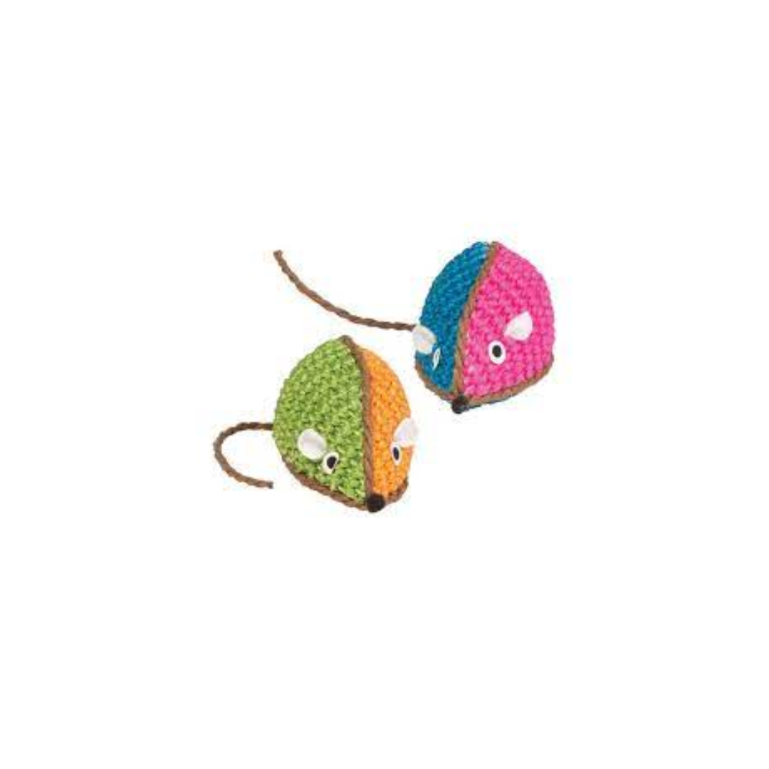 PetEdge-Kylies Bright Two Toned Raffia Mouse