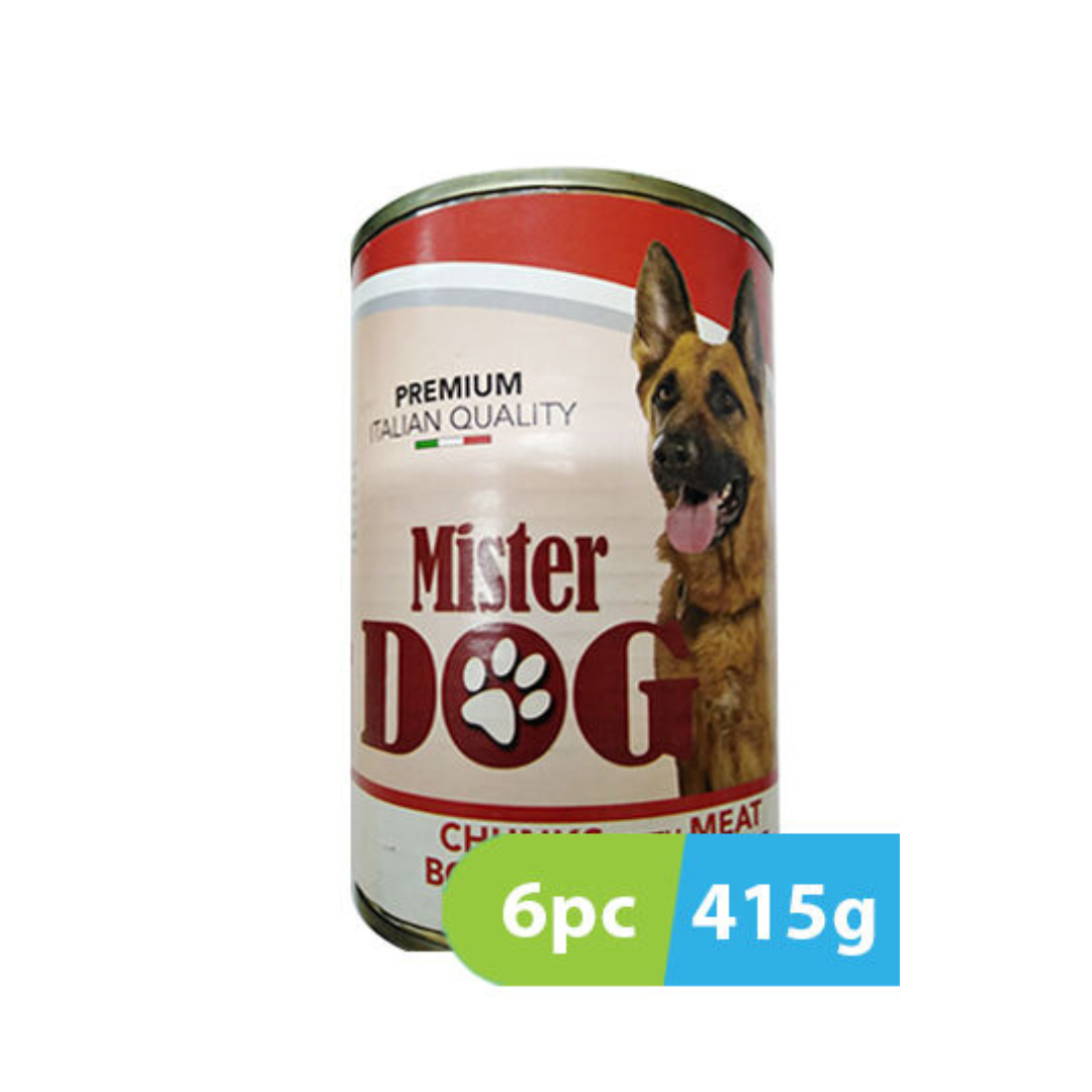 Mister Dog Chunks with Meat - 6pcs