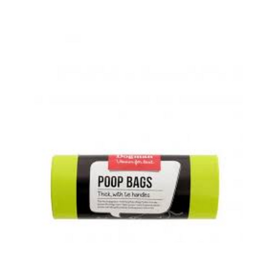 Dogman poo green bags with handle 50p.