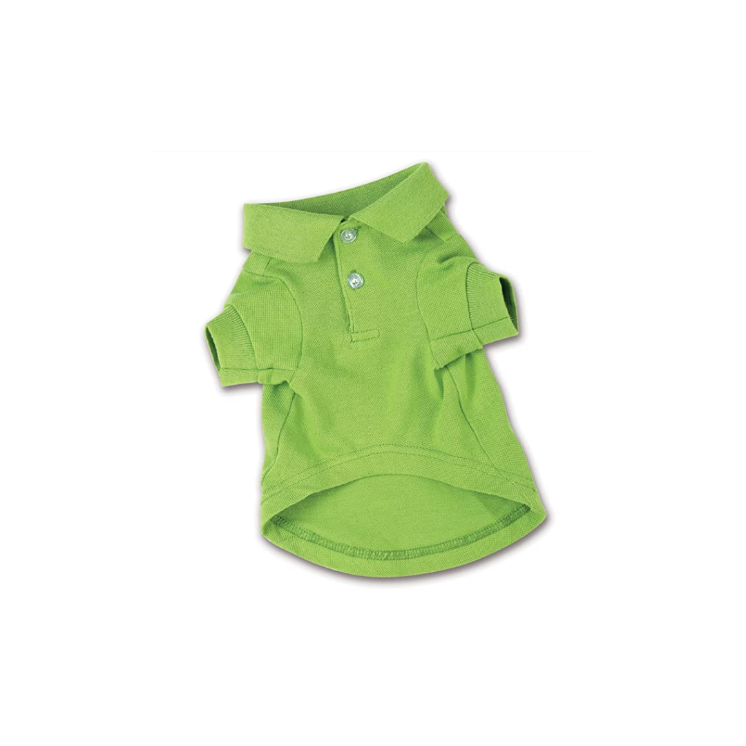 PetEdge-Polo Shirt Parrot Green Large