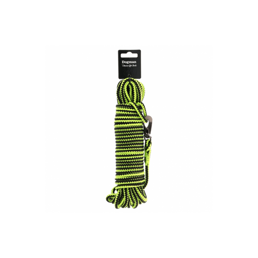 Dogman Braided Tracking Leash Iris green(15m)