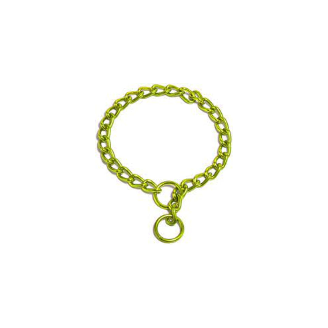 Platinum Pets-Collar, Chain Training, 4M26, Corona Lime