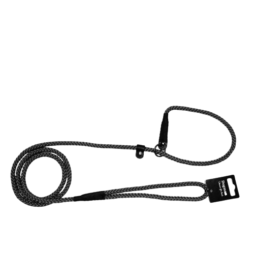 Dogman Retriever leash Iris Black 9mm 160cm