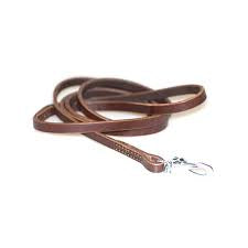 Dogman Leather leash Lina Brown 6mm 180cm