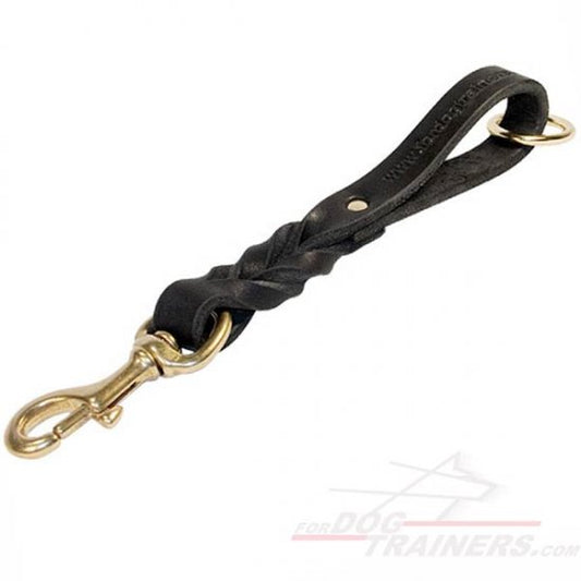 Dog Training-Short leather dog leash  L17